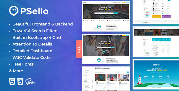 Psello - Classified listing HTML Template