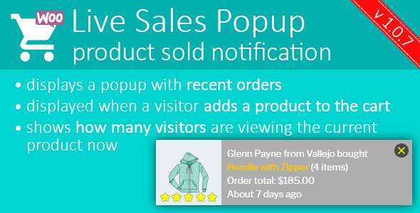 Live Sales Popup: product sold notification - Boost Your Sales - Recent...