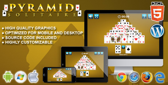 Pyramid Solitaire - HTML5 Solitaire