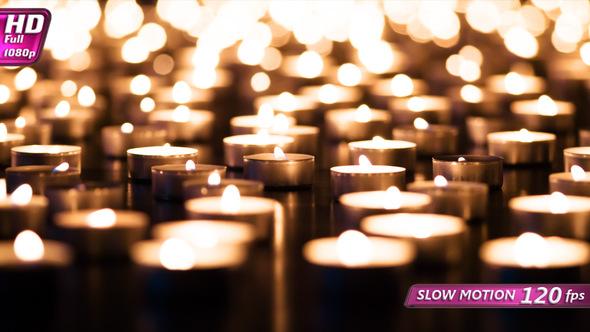 Candle Field And Depth Of Field