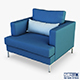 Karea armchair - 3DOcean Item for Sale