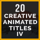 Creative Animated Titles - VideoHive Item for Sale
