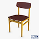 Modern green dot side chair - 3DOcean Item for Sale