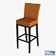 Carman bar stool chair - 3DOcean Item for Sale