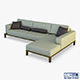 Milano sofa - 3DOcean Item for Sale