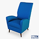 Paire de fauteuils 1950 Paolo Buffa armchair - 3DOcean Item for Sale