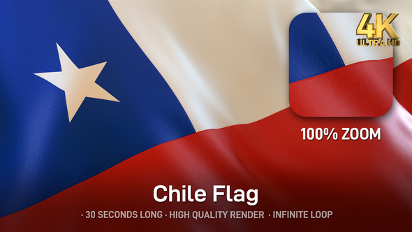 Chile Flag - 4K