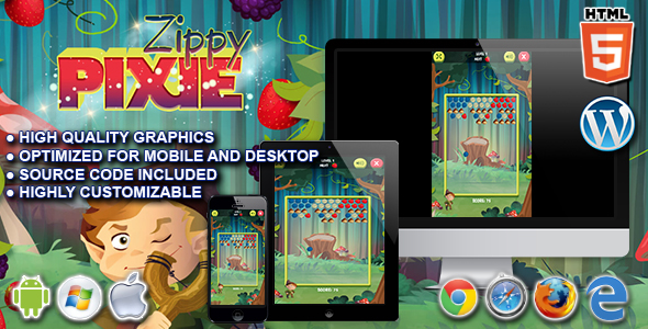 Zippy Pixie - gra logiczna HTML5