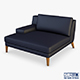 Roche Bobois Playlist Large 3 Seat Chaise - 3DOcean Item for Sale