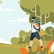 Sportive Men and Outdoors Activities in Nature - GraphicRiver Item for Sale