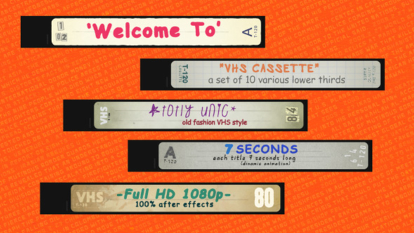 Video Cassette Titles