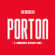 PORTON - Condensed Display Font - GraphicRiver Item for Sale
