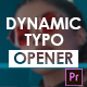 Dynamic Typography Opener - Mogrt - VideoHive Item for Sale