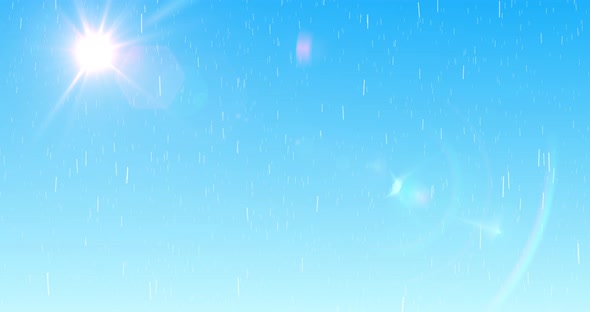Blue sky with rain and clouds 4k alt