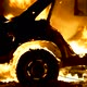 Burning car body, burning iron, broken car on fire - VideoHive Item for Sale