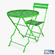 Valentino chair table - 3DOcean Item for Sale