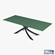 Bontempi Artistico Glass Dining Table - 3DOcean Item for Sale