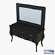 Arron Cosmetic Dressing Table - 3DOcean Item for Sale