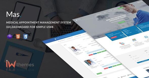 Medical Appointment Management System (UI),Dashboard for Simple User | Mas