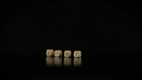 Compose the word love.