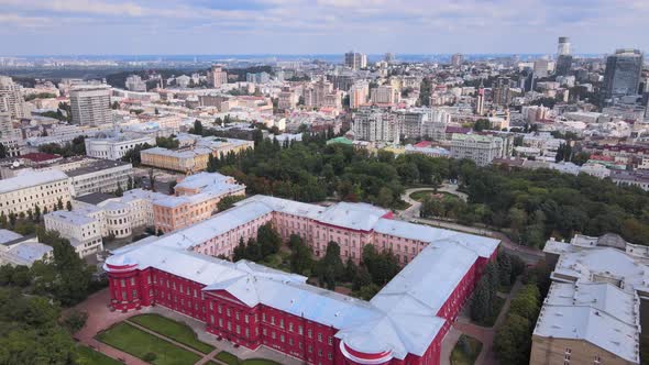 Kyiv Ukraine Aerial View of the City