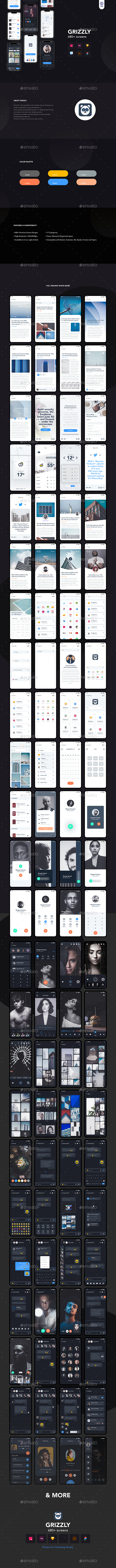 Grizzly | Mobile App Ui KIt