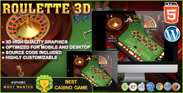 3D Roulette - gra kasynowa HTML5
