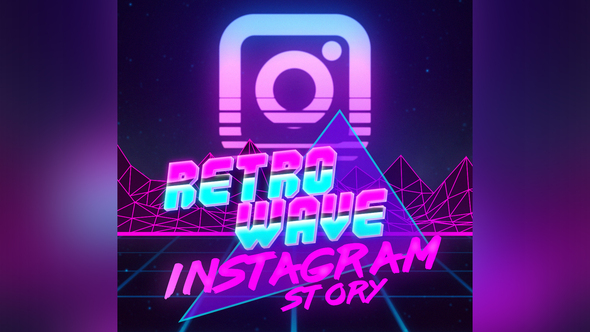 Retro Wave Instagram Story