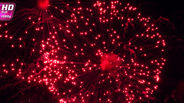Colorful Flashes Of Fireworks In The Dark alt