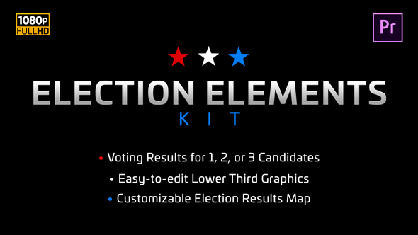 Election Elements Kit | MOGRT for Premiere Pro