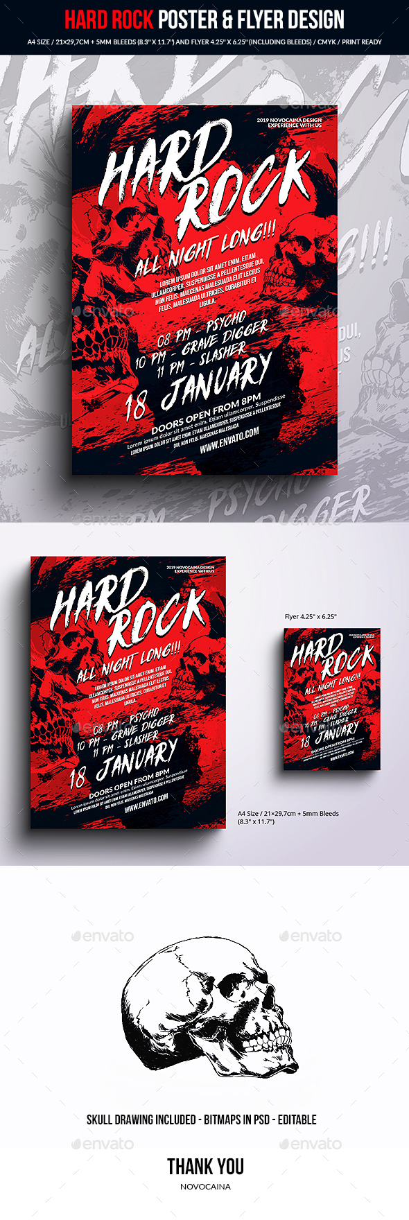 Hard Rock Party Poster & Flyer Design