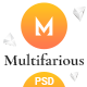 Multifarious - Service PSD Templates - ThemeForest Item for Sale