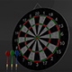 3D Double Sided Dart Board Game - 3DOcean Item for Sale