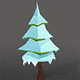 Low Poly Tree - Christmas tree - 3DOcean Item for Sale