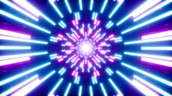 Shining Geometric Neon Light Beam Vj Loops