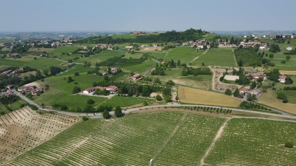 Monferrato Hills and Vineyards in Piedmont