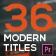 Modern Titles & Lower Thirds - Mogrt - VideoHive Item for Sale