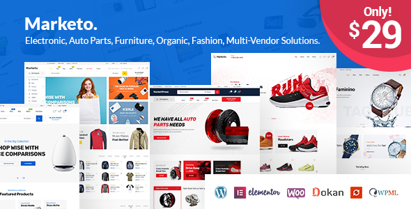 Marketo – eCommerce & Multivendor Marketplace Woocommerce WordPress Theme