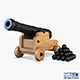 Ancient Cannon - 3DOcean Item for Sale