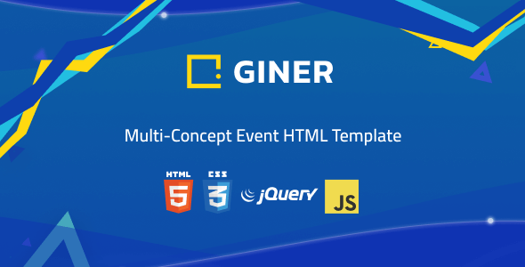 Giner | Multi-Concept Event HTML Template