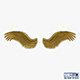 Eagle Wings Gold v 2 - 3DOcean Item for Sale
