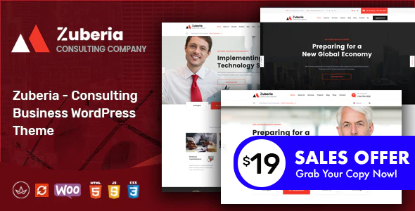 Zuberia - Business Consulting Services WordPress Theme
