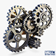 Gear Mechanism Low Poly v 7 - 3DOcean Item for Sale