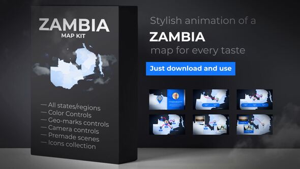 Zambia Map - Republic of Zambia Map Kit