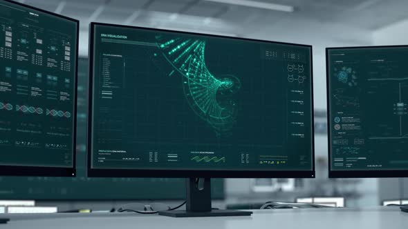 Health analysis technology is studying the DNA Strand for the genetic research alt