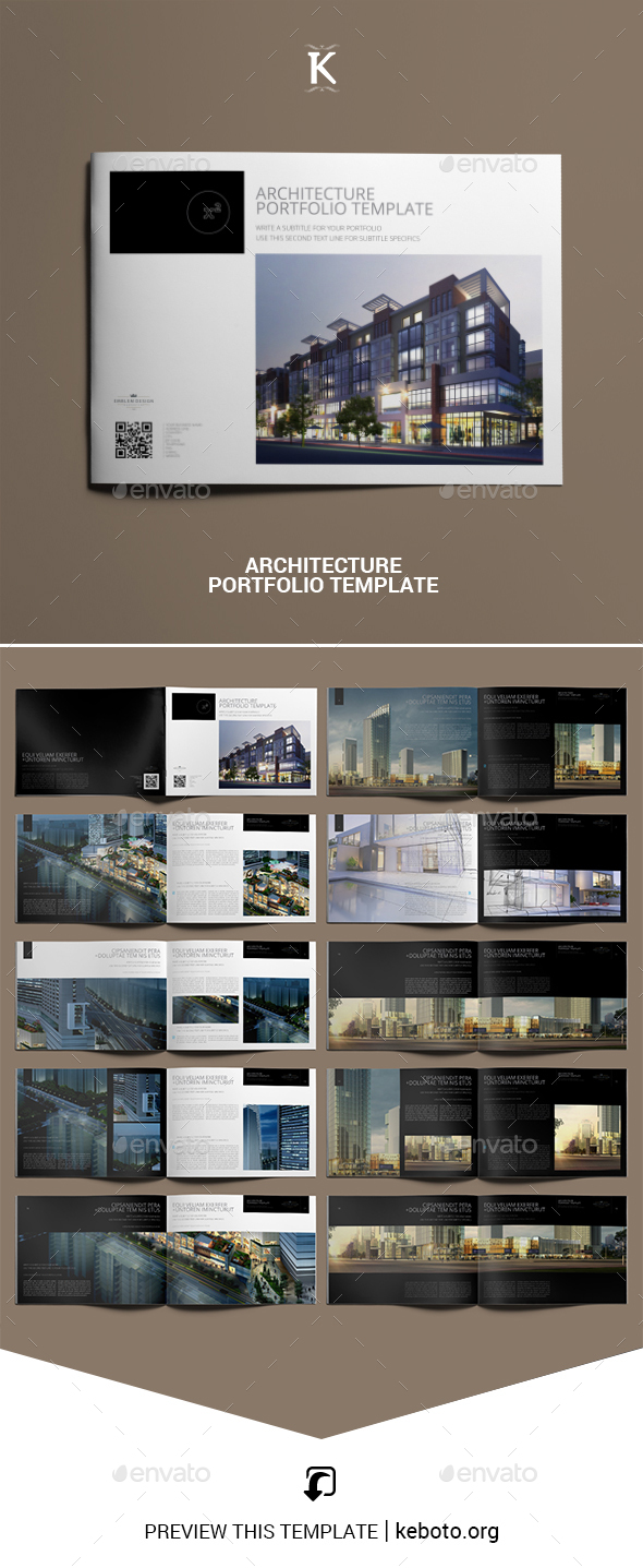 Architecture Portfolio Graphics Designs Templates