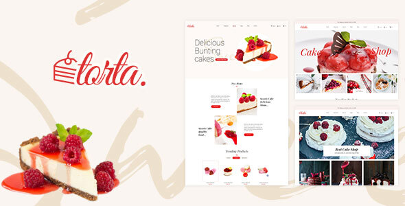 Torta - Multipurpose Bakery PSD Template