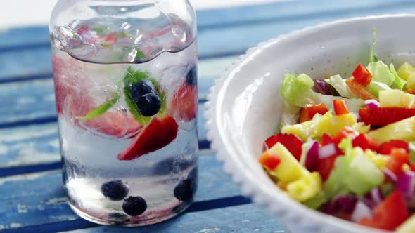 Fruit salad in bowl