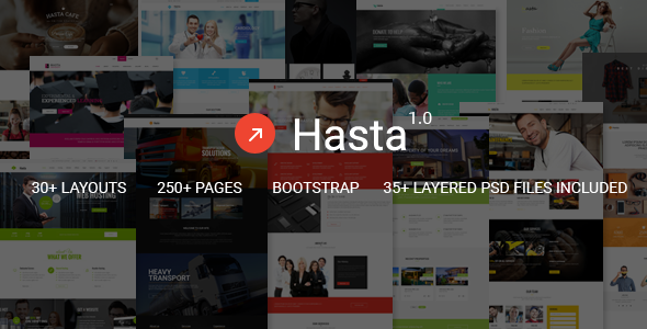 Hasta - Responsive Multi-Purpose HTML5 template