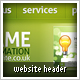 Website Headers with Navigation & Search - GraphicRiver Item for Sale